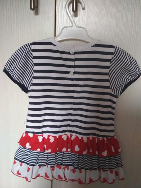 Šaty kr.r. s volánky, vel. 92/98, 92