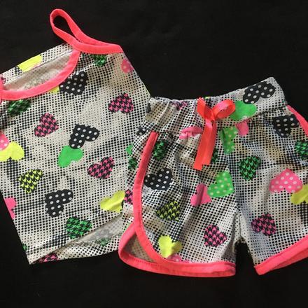 Vel. 98 letní komplet se srdíčky, 98