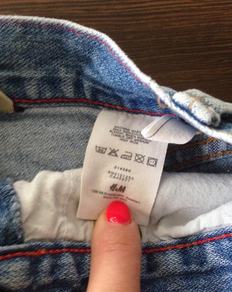 Jeans sukně, h&m,122