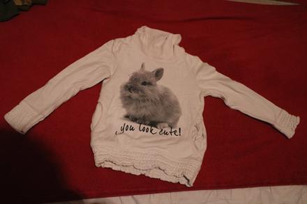 Dívčí mikina králík, králíček, palomino,104