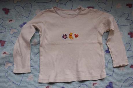 Bílé triko s medvídkem pooh, marks & spencer,104