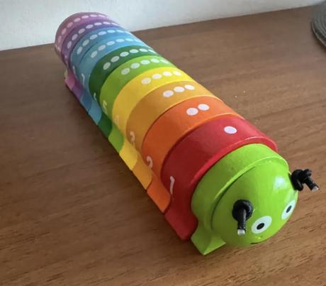 Melissa & doug skládání podle čísel-housenka, 