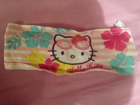 Dívčí čelenka hello kitty, obvod 46 - 52 cm, sanrio,86