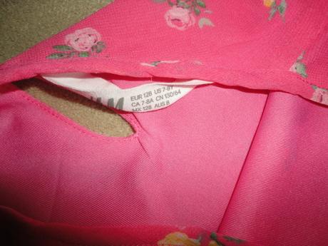 Letně společenské luxusní šaty hm, vel. 7-8 let, h&m,122