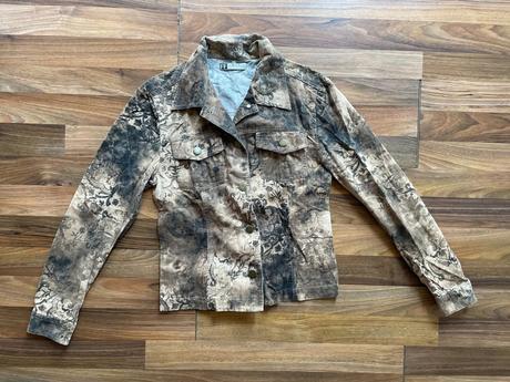 Květ béžovo okrová bunda, vel xs/s, ff studio, f&f,xs