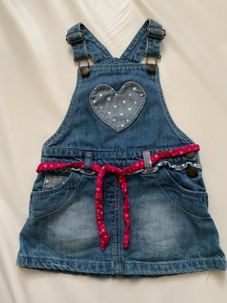 Krásná laclová šatovka/sukně vel. 86/92, f&f,86