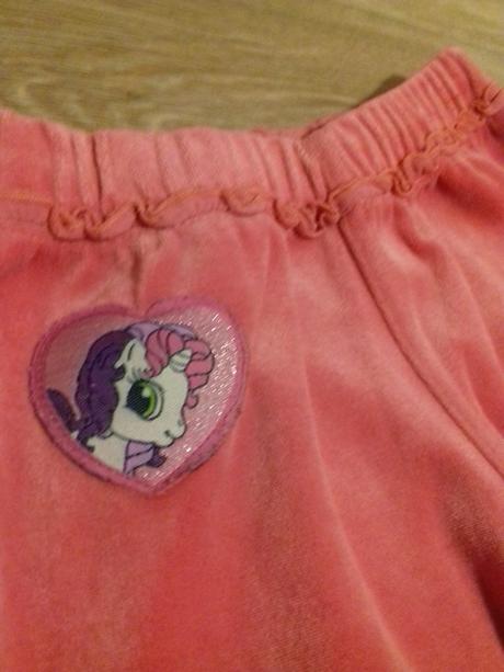 Sametové teplé tepláčky little ponny, 104