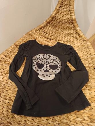 Tričko s lebkou 110/116, h&m,116