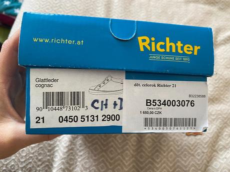 Dětské celoroční kožené vel. 21 zn. richter, richter,21