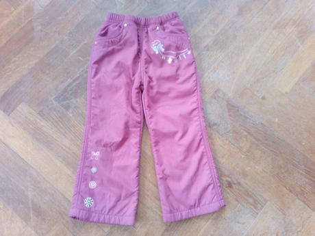 Dívčí zateplené kalhoty - velikost 104, 104