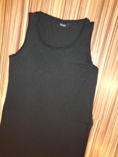 Super černé elastické šaty, m