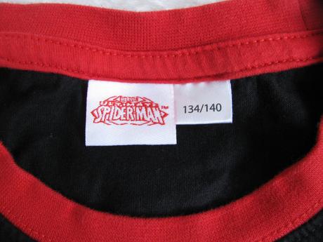 Černé bavlněné tričko spiderman, marvel,140