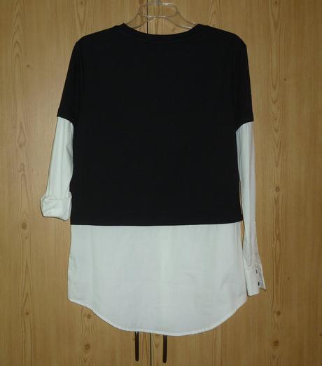 Dámská mikina s všitou košilí karl lagerfeld, xs