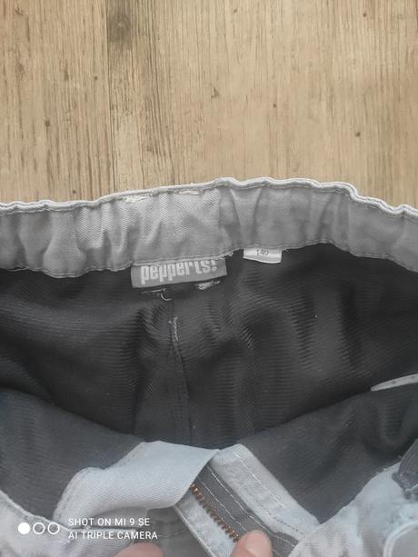 Vyteplene kalhoty 134/140, pepperts,140