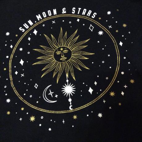 Mikina se sluncem, měsícem, hvězdami, primark,140