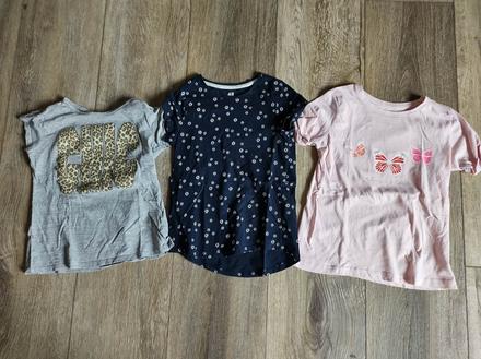 Dvě trika vel.128, h&m,128