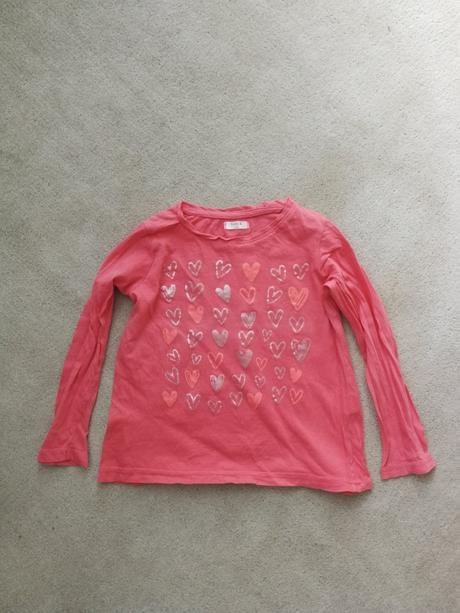 Dívčí bavlněné tričko s dl. rukávem, vel. 122, 122