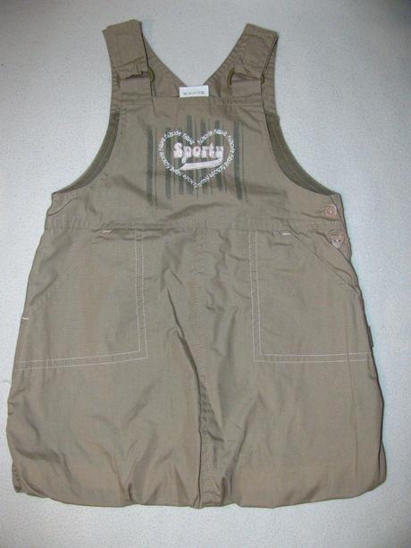 Plátěná sukně s laclem, 80