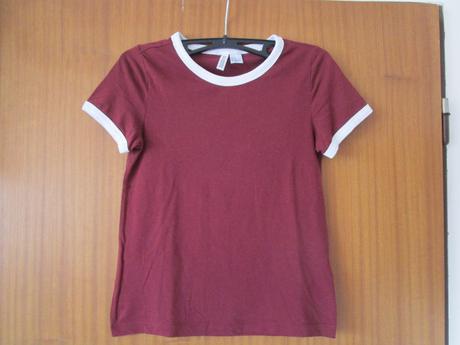 Pěkné hnědé bavl. tričko, v.xs, z h&m, h&m,xs