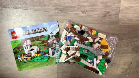 Lego minecraft 21181 králičí farma, 