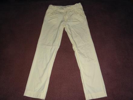 Dívčí letní plátěné kalhoty vel.122, 122