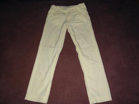 Dívčí letní plátěné kalhoty vel.122, 122