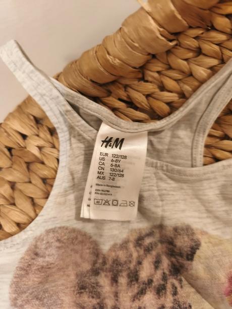 Leopardí pyžamo h&m 122/128, h&m,128