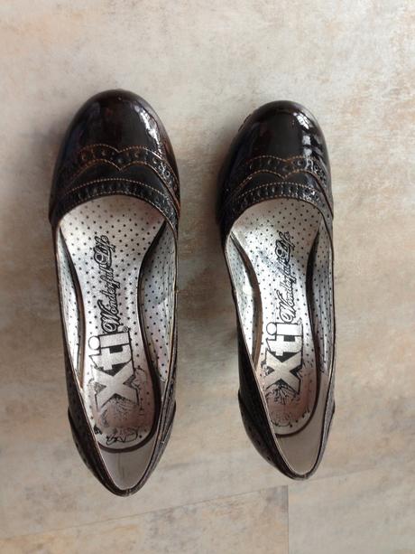 Hnědé lodičky s kulatou špičkou zn.xti vel.36/37, 36