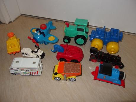 Dopravní prostředky (10 ks) v krabici, 