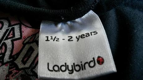 Černé bavlněné tričko vel. 92, ladybird,92