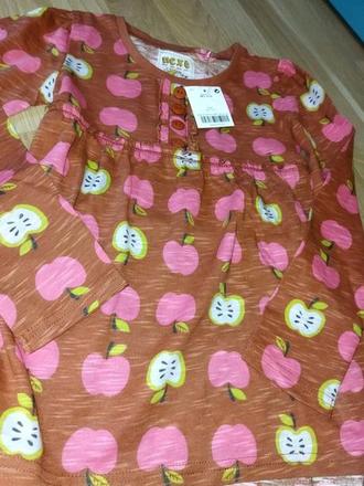 Tunika, tričko s jablky, jablíčky 110 next, next,110