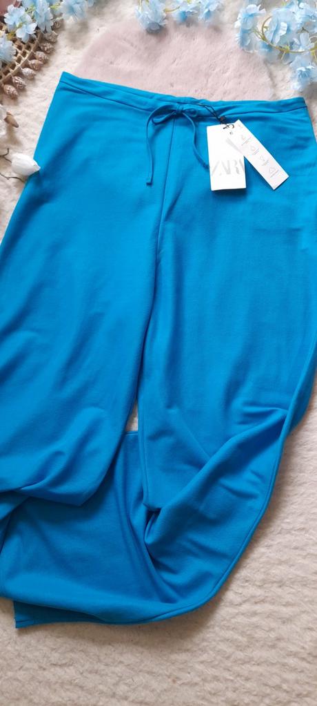 Zara letní široké kalhoty wide leg, zara,l