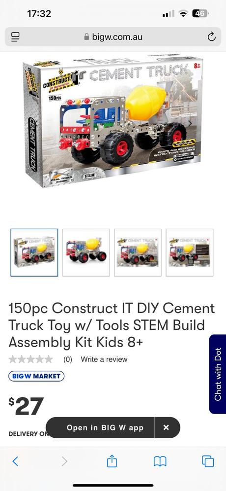 Stavebnice míchačka na beton/domíchávač,