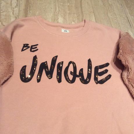 Mikina s chlupatými rukávy, river island,140