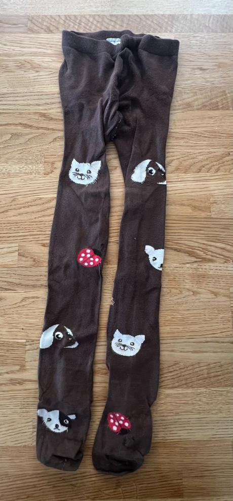 Punčocháče hnědé h&m vel. 122/128, h&m,122