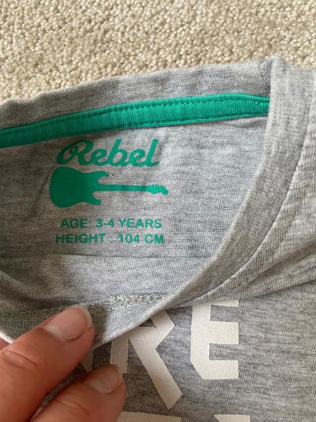 Triko s krátkým rukavem, rebel,104