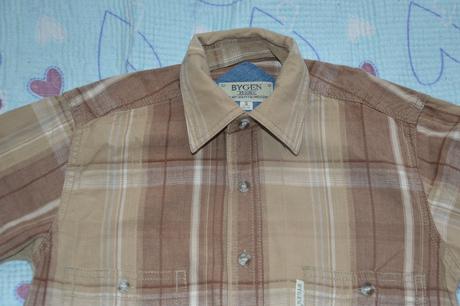 134 bavlněná košile dlouhý rukáv bygen jeans, 134