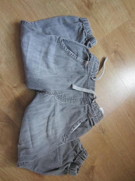 Šedé džínové, riflové 3/4, h&m,104