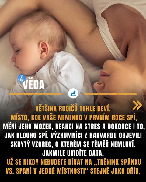 Jak moc ovlivňuje spaní v prvním roce života pocit bezpečí dítěte?