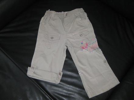 Rolovací plátěné kalhoty vel. 86/92, 86