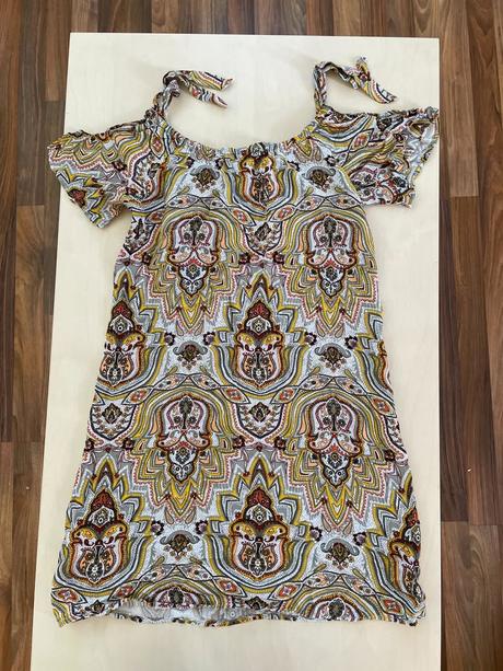 Letní šaty spadlé rukávky, vel s/m, jean pascale, s