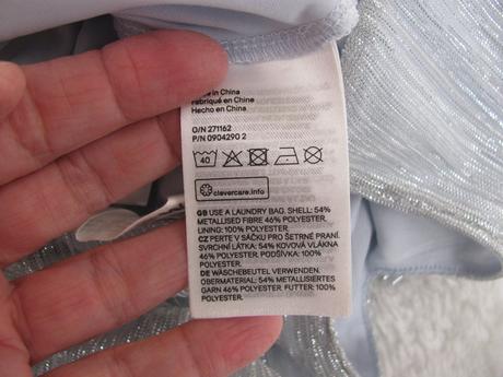 Společenský šedostříbrný kalhotový overal, h&m,152