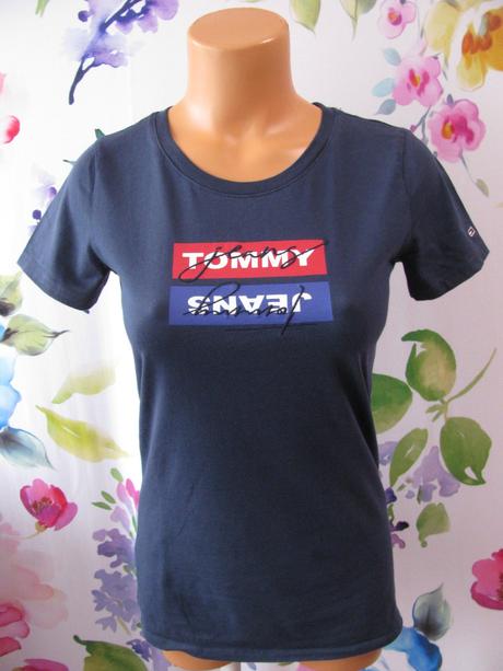 Tmavě modré bavlněné tričko tommy jeans, m