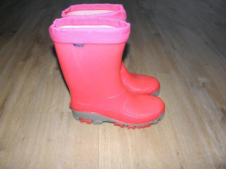 Růžové gumáky / holínky zn. muflon vel.35/36, 35