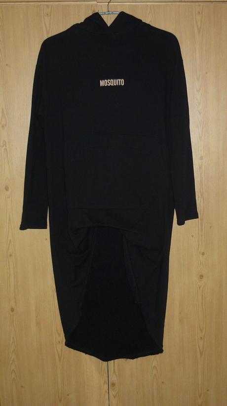 Černá dámská delší mikina mosquito, s