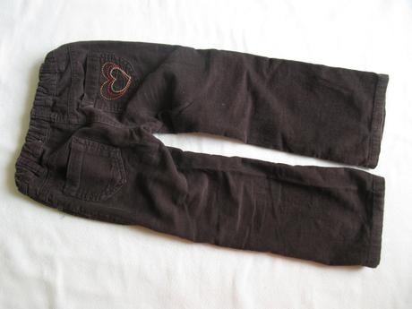 Hnědé manžestráky, c&a,104