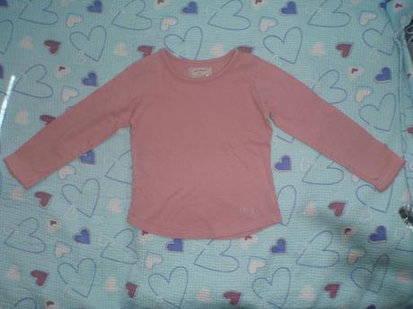 Růžové tričko dl. rukáv, next,104