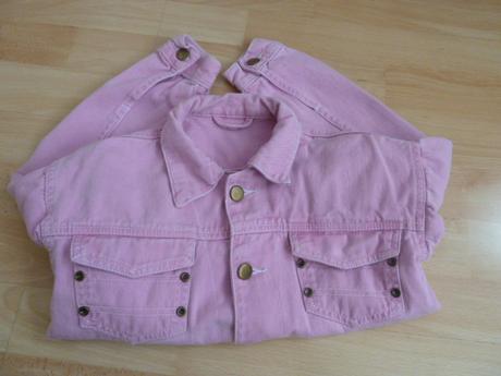 Džínová bunda & bundička vel. 122/128, 122