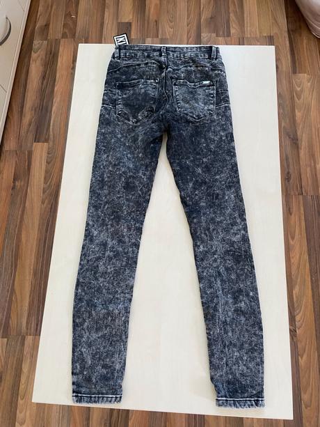 Plísňové džíny/skinny, vel w 27, cca xs, fb sister, xs