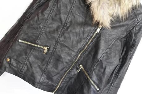 Koženková bunda vel. 12 let, river island,152